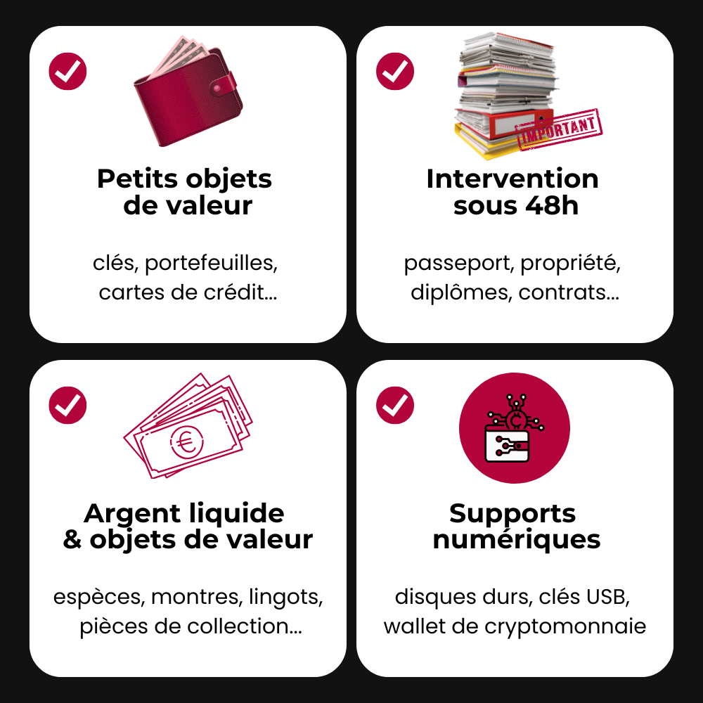 Coffre-fort sécurisé SUREAL2 pour la protection des biens de valeur à domicile